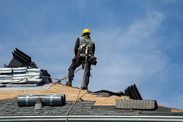 Professional Roofing technician working in Compton, MD